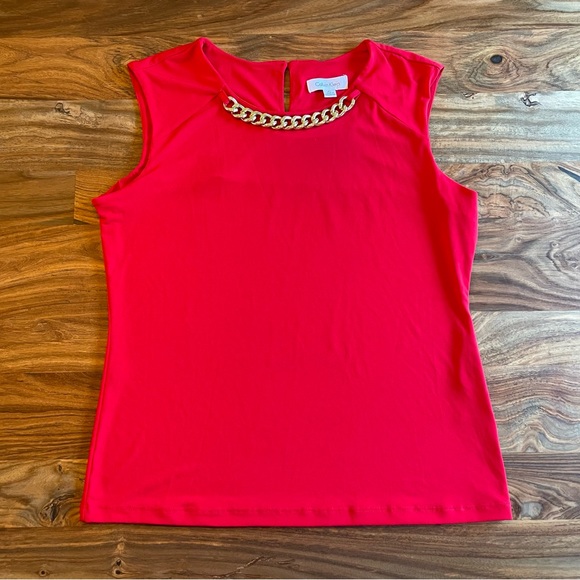 NWOT Red Calvin Klein Shirt/Blouse - Picture 10 of 11